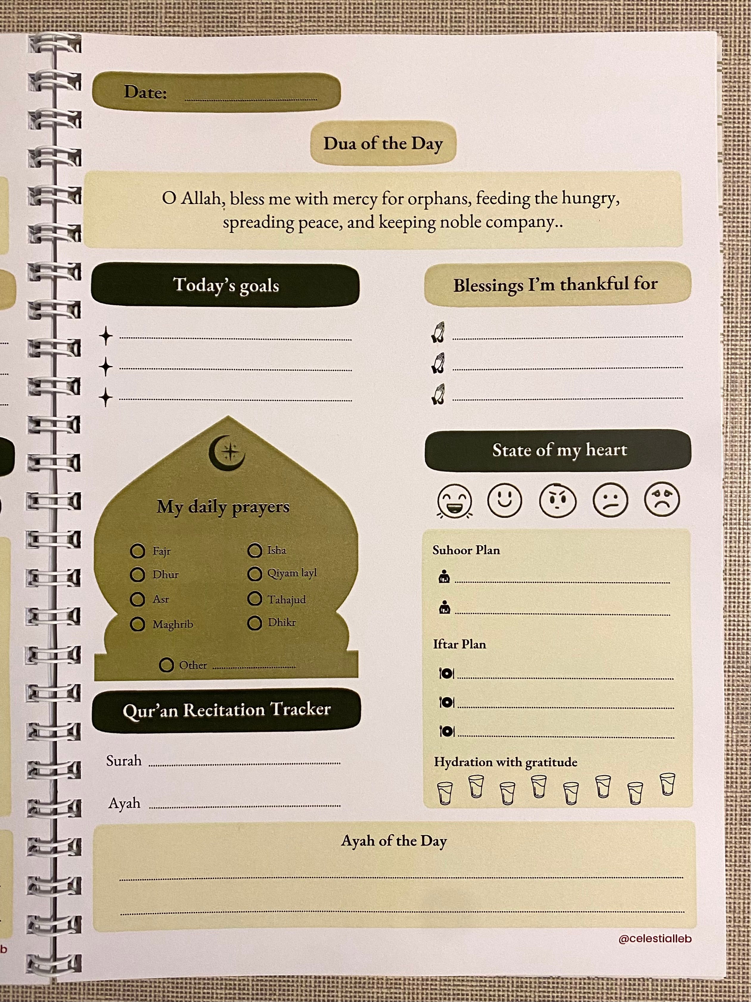 Ramadan planners