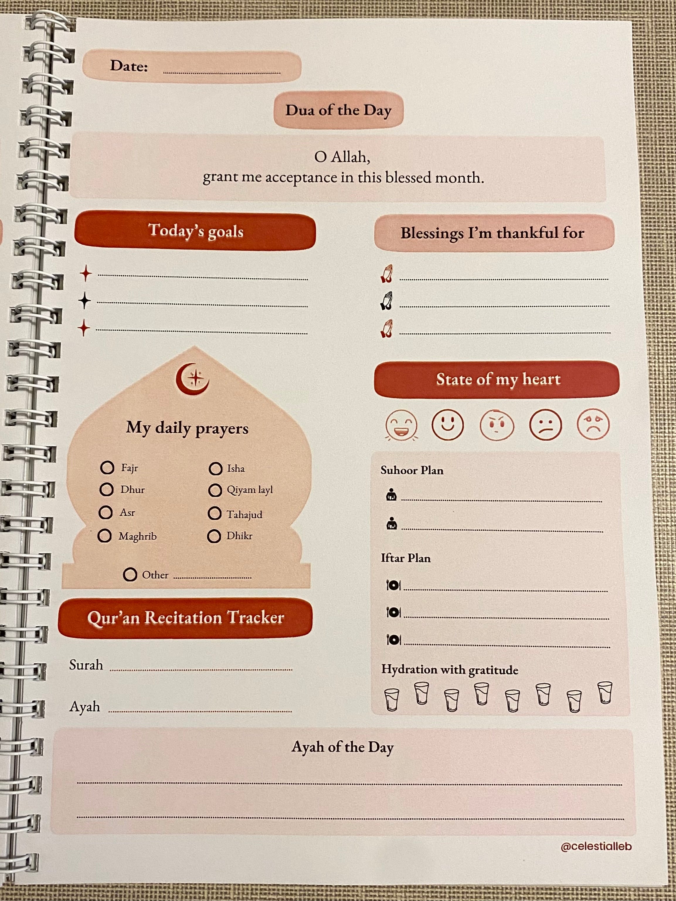 Ramadan planners